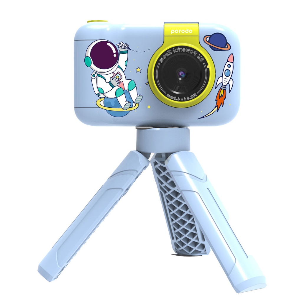 PORODO KIDS FLIP DIGITAL CAMERA WITH TRIPOD STAND BLUE PD-LFST014-BU thumbnail 3
