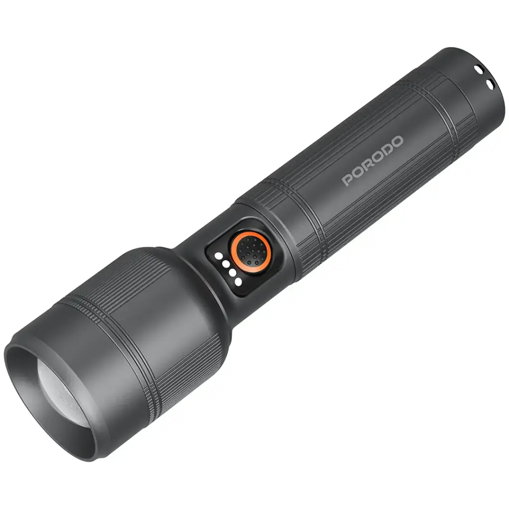 PORODO LIFESTYLE LUMALITE 150 RECHARGEBLE FLASHLIGHT GRAY PDFL2101GY thumbnail 3