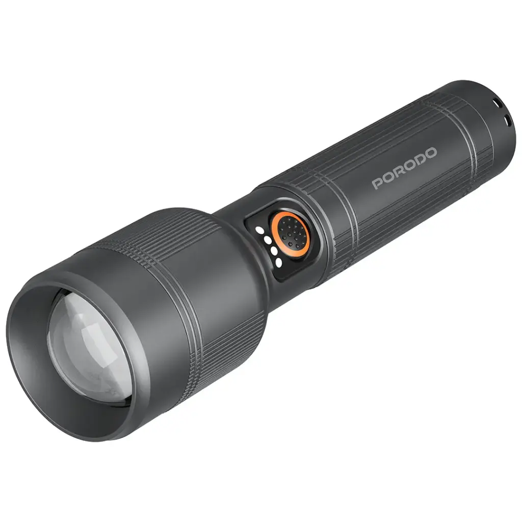 PORODO LIFESTYLE LUMALITE 2500 RECHARGEBLE FLASHLIGHT GRAY PDFL5102GY thumbnail 4