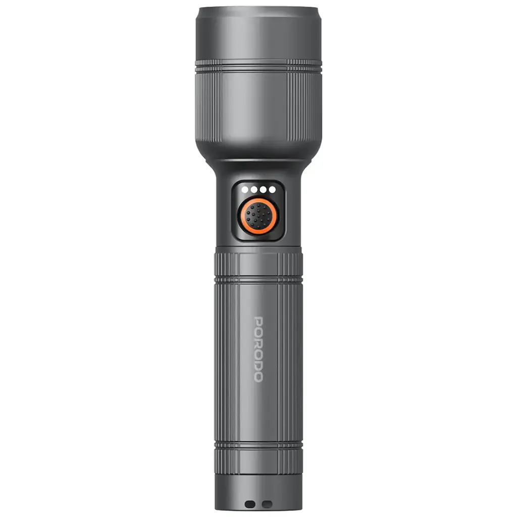 PORODO LIFESTYLE LUMALITE 2600 RECHARGEBLE FLASHLIGHT GRAY PDFL9972GY thumbnail 5