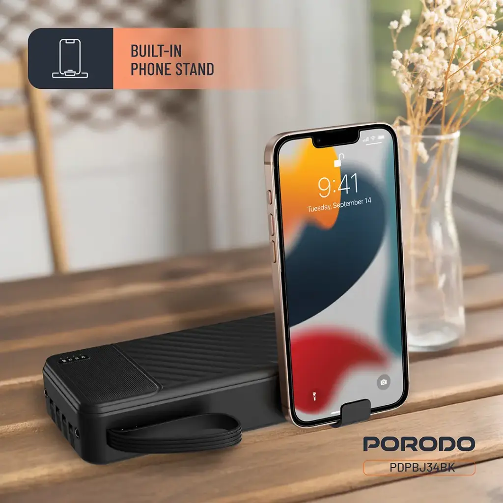 PORODO PIANO 20000MAH POWER BANK BLACK PDPBJ34BK thumbnail 5