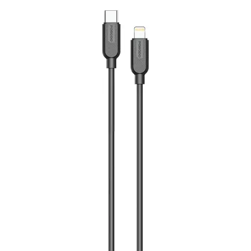 PORODO SILICONE CABLE USB C TO LIGHTNING CABLE 27W 1M BLACK PDSCTCL27BK