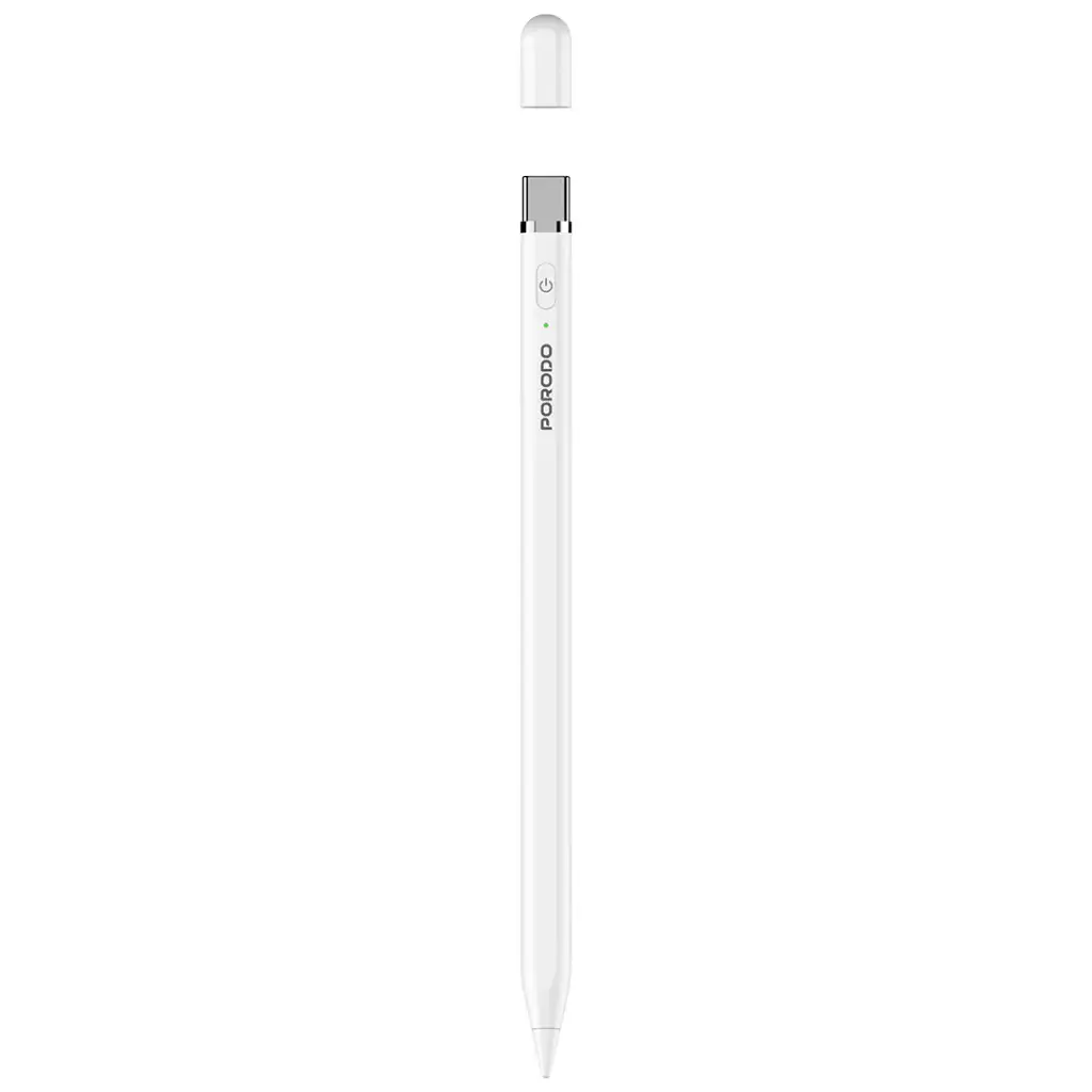 PORODO SMART STYLUS PEN FOR IPAD COMPITIBLE WITH 2018 TO 2025 MODELS WHITE PDSPP7CWH