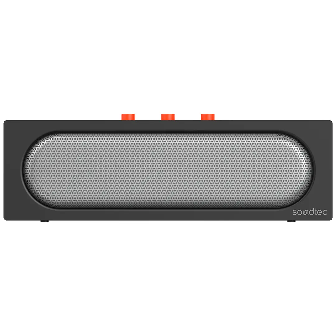 PORODO SOUNDTEC VIBE BAR PORTABLE STEREO SPEAKER BLACK PDWBT512BK