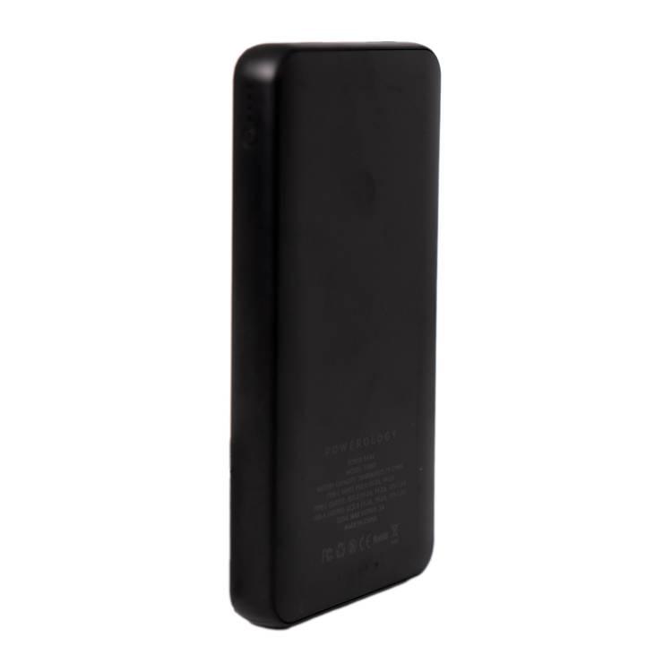 POWEROLOGY POWER BANK 10000MAH DUAL USB 2.1A BLACK P10KDPBCH