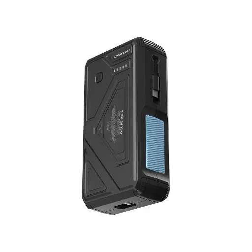 POWEROLOGY 27000MAH SOLAR WIRELESS CHARGING POWERBANK BLACK PPBCHA77