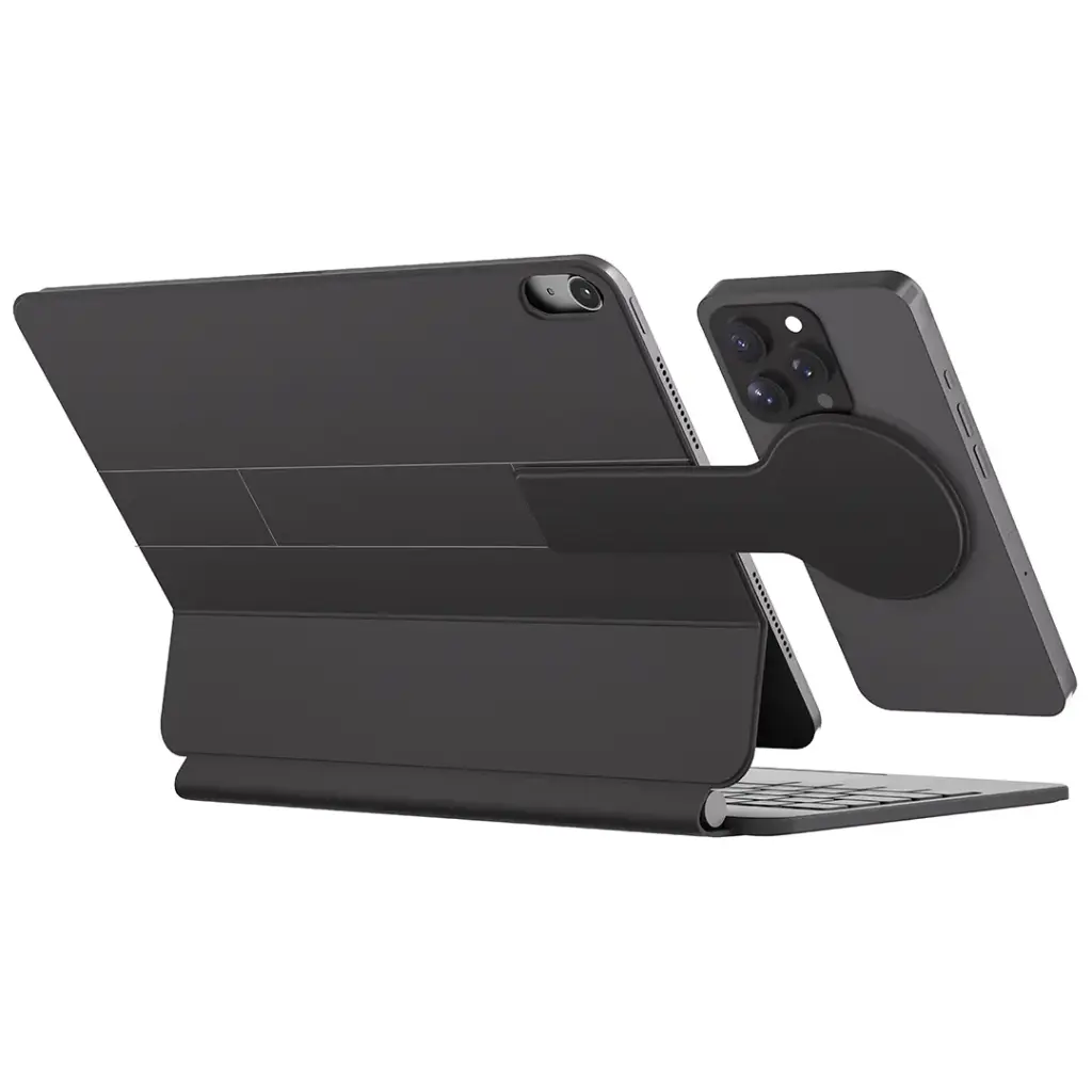 POWEROLOGY DYNABOARD WIRELESS KEYBOARD CASE WITH MAGSAFE PHONE HOLDER FOR IPAD PRO 11 M4 BLACK PWMK11BK thumbnail 3