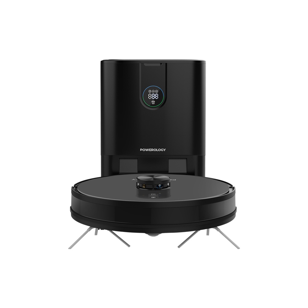POWEROLOGY SMART STATION ROBOT VACUUM AND MOP BLACK PPBCHA59