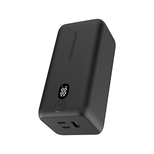 POWEROLOGY ONYX 20000 MAH PD 65W DUAL USB-C POWER BANK BLACK PPBCHA19