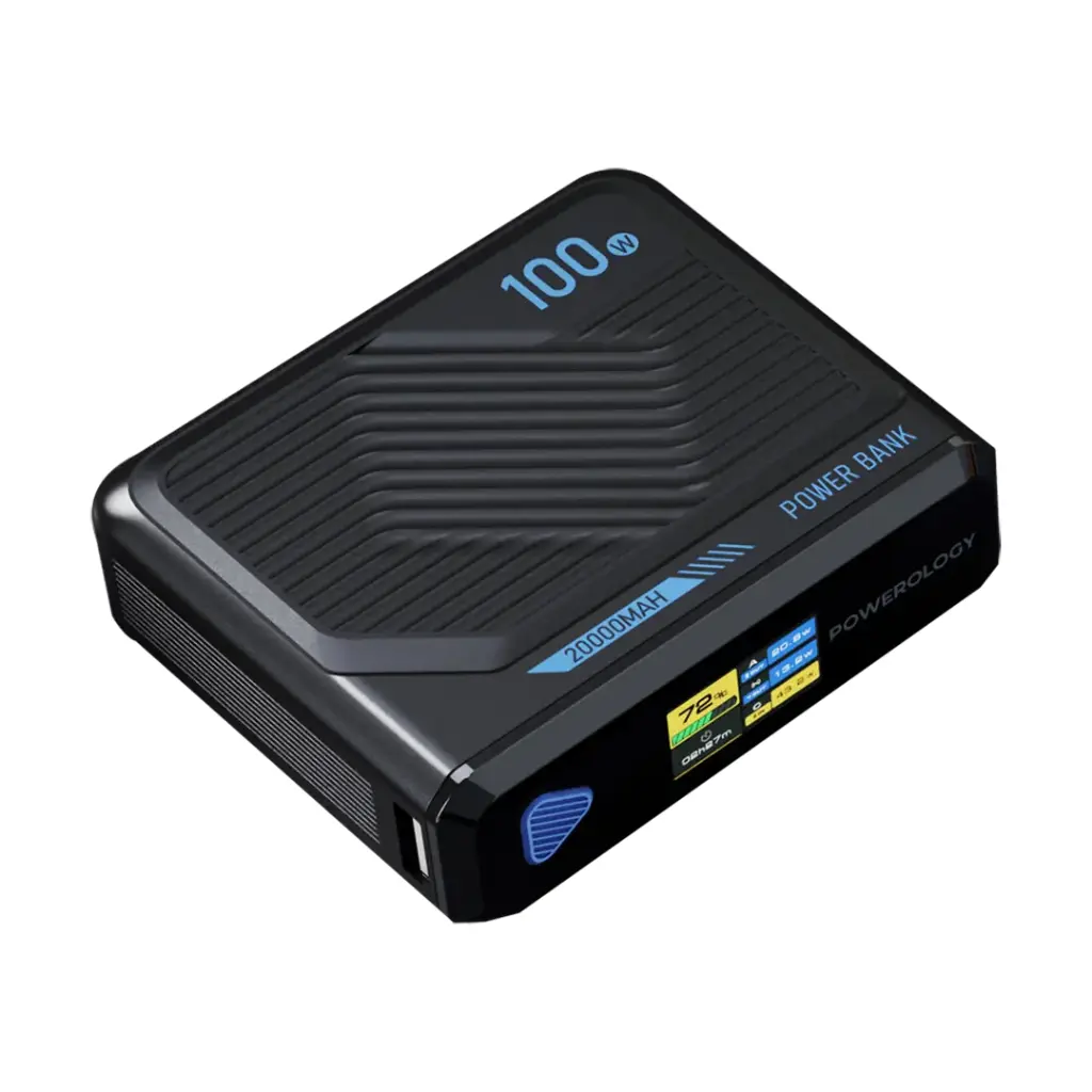 POWEROLOGY ULTRA MINI 20000MAH 15W POWERBANK BLACK PPBCHA79