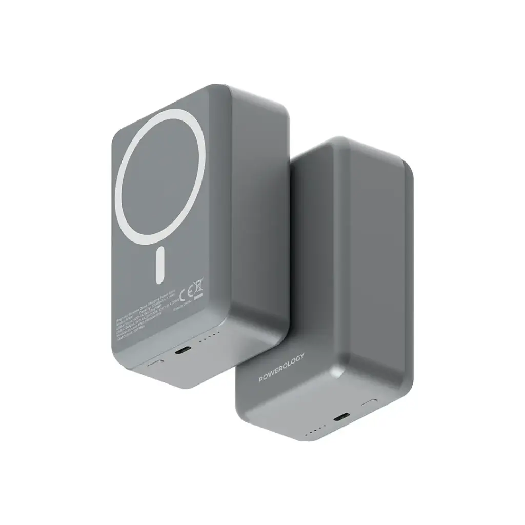 POWEROLOGY POWER BANK 30000MAH MAGSAFE ALUMINUM PD 20W GRAY PPBCHA81-GY