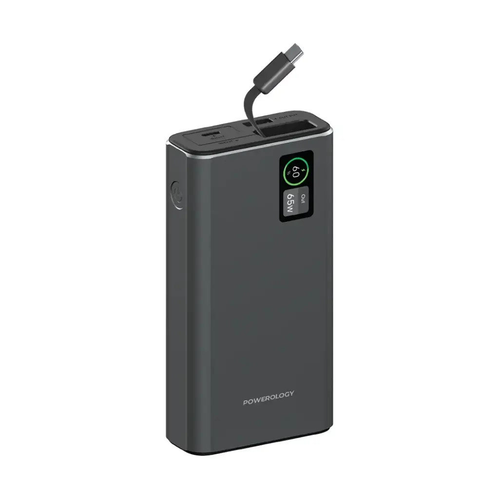 POWEROLOGY POWER BANK 20000MAH ALUMINUM PD 65W GRAY PPBCHA82-GY