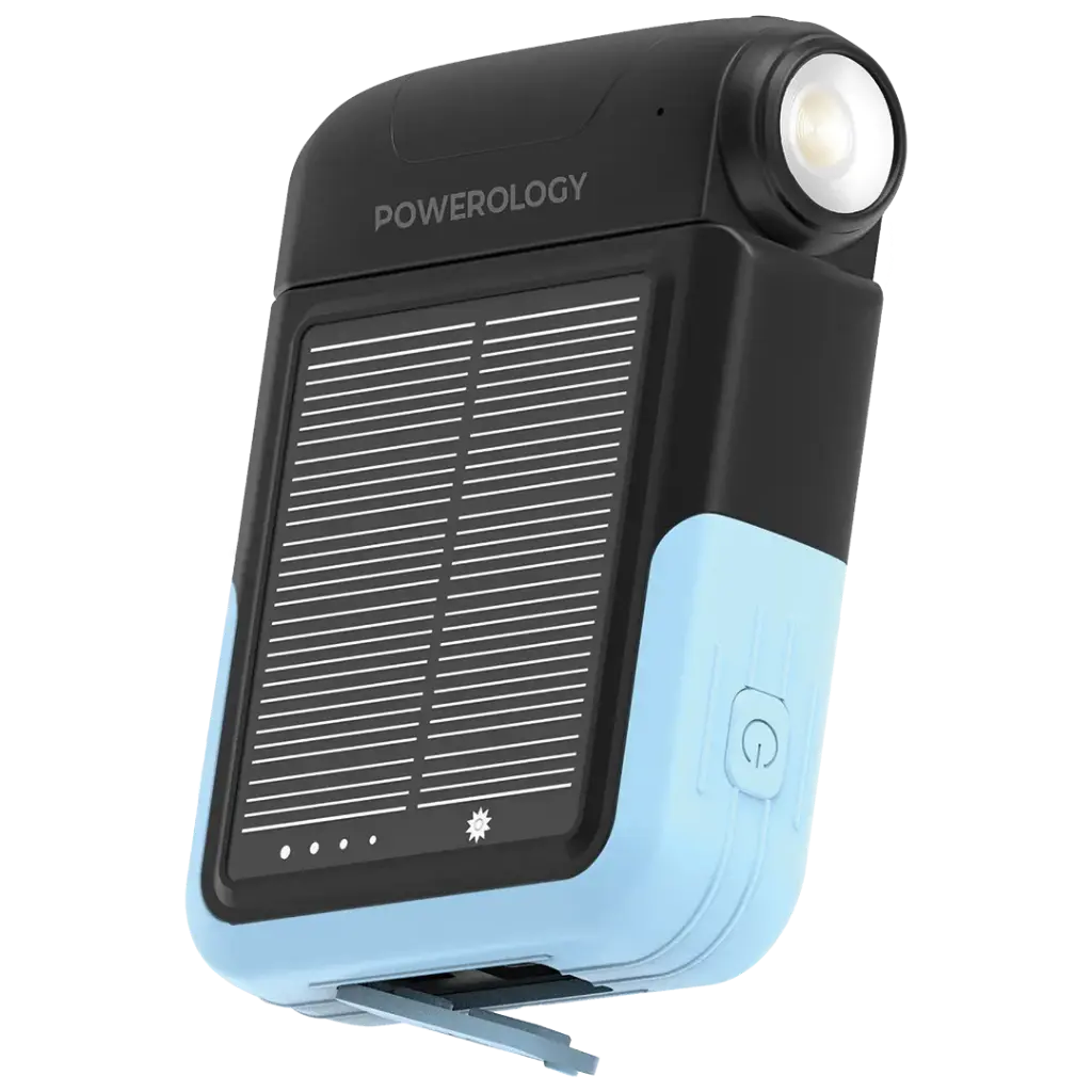 POWEROLOGY SANTE 10000MAH SOLAR POWERBANK BLACK PPBDS05BK
