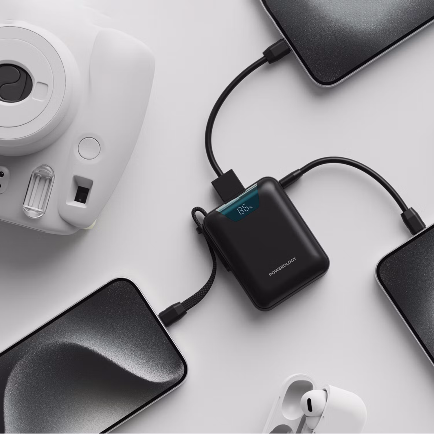 POWEROLOGY YORK 10000MAH POWERBANK BLACK PPBM101BK