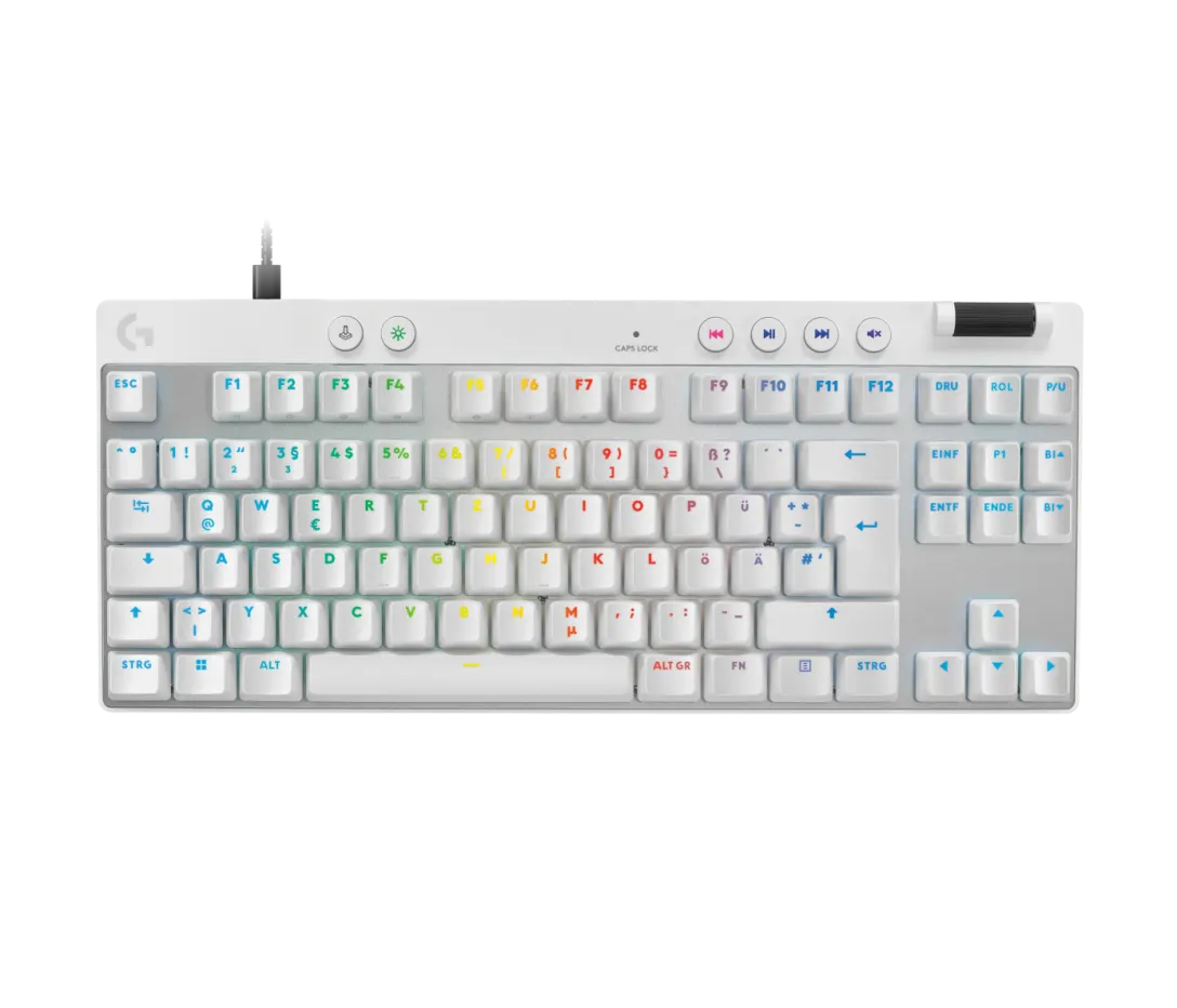 LOGITECH PRO X TKL RAPID GAMING KEYBOARD WHITE 920-013242