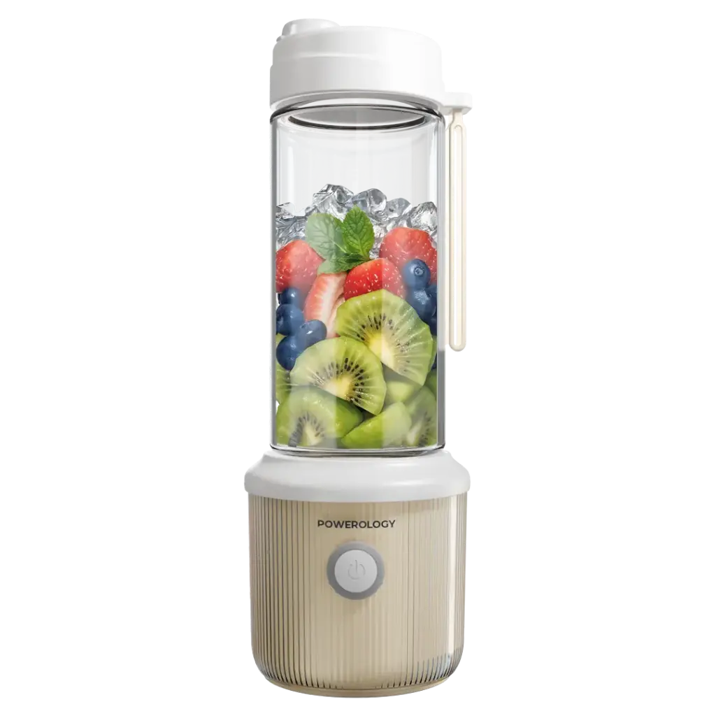 POWEROLOGY PRESS AND REFRESH PORTABLE BLENDER WHITE PSM013WH