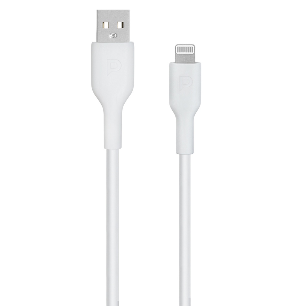 POWEROLOGY USB A TO LIGHTNING FAST CHARGING CABLE 1.2M WHITE PWATL1M-WH