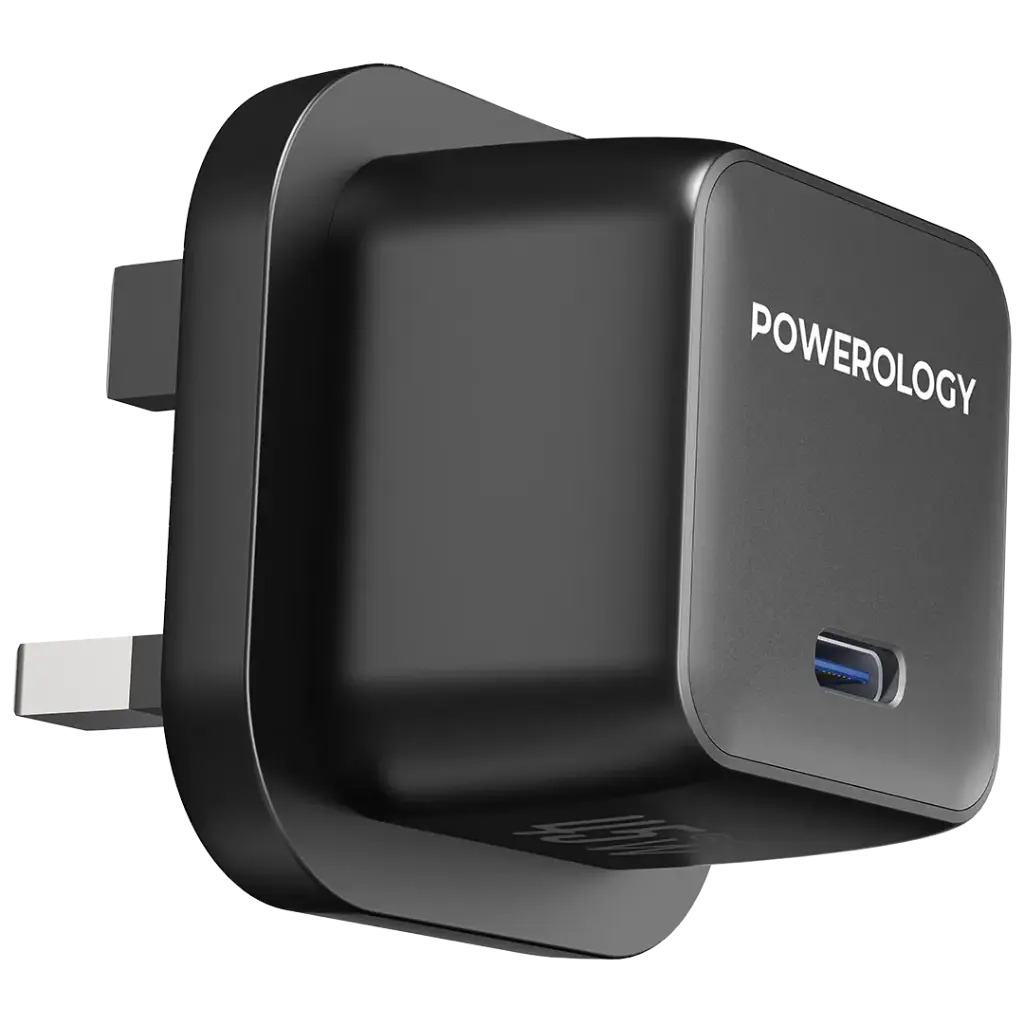 POWEROLOGY QX 45W POCKET SIZED GAN ADAPTER BLACK PWCUQC055BK