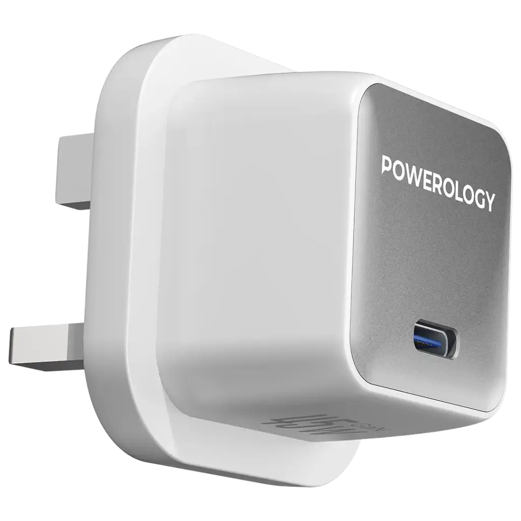 POWEROLOGY QX 45W POCKET SIZED GAN ADAPTER WHITE PWCUQC055WH