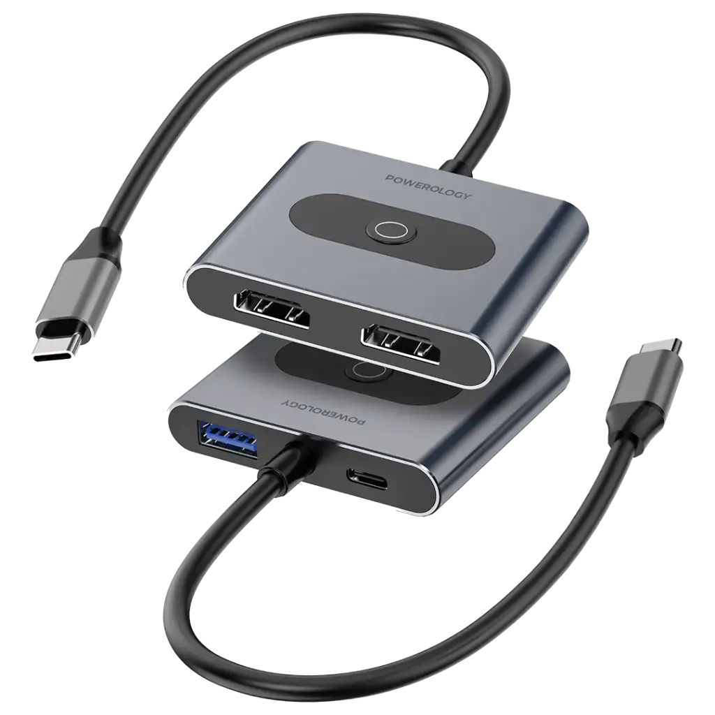 POWEROLOGY 4 IN 1 USB C MULTI FUNCTION HUB PWFX2508AGY
