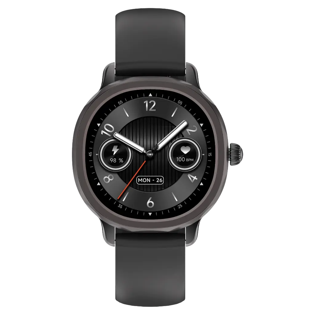 POWEROLOGY VELOFIT 1.04 SMART WATCH BLACK PWT78BK