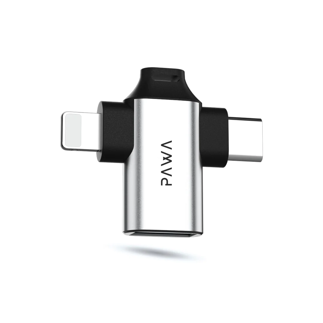 PAWA 3 IN 1 OTG ADAPTER PW-OTG31B30