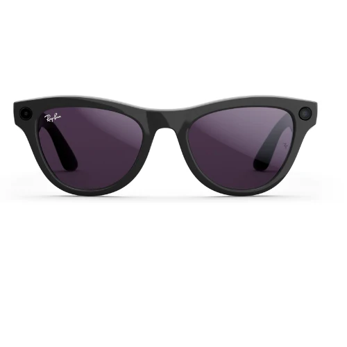 RAYBAN META SKYLER F SHINY BLACK L TRANSITION AMETHYST RW4010