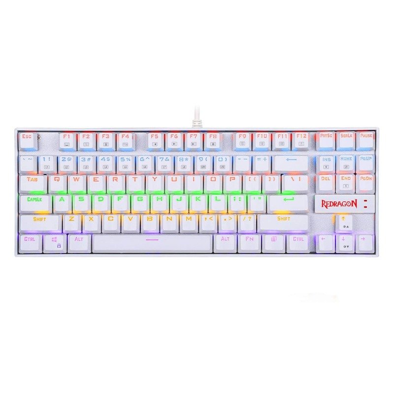 REDRAGON KUMARA MECHANICAL GAMING KEYBOARD WHITE RED SWITCH KUMARA K552W-RGB-RED