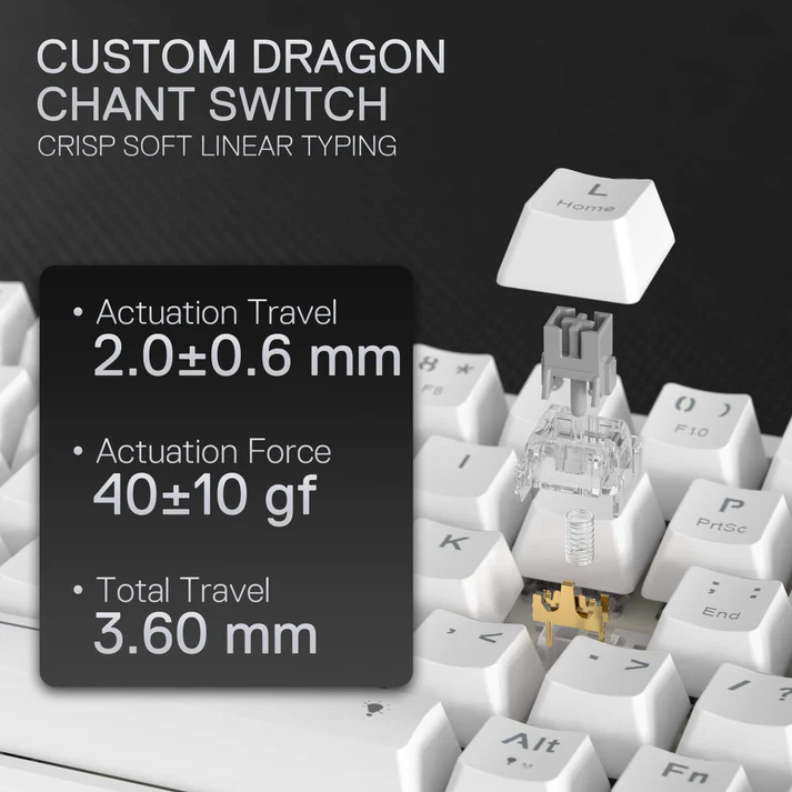 REDRAGON NOVA 68 KEYS WIRED GAMINGB KEYBOARD WHITE K709W-RGB thumbnail 5