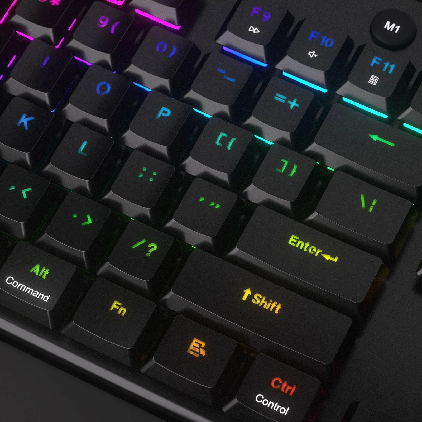 Redragon Horus Wireless RGB Mechanical Keyboard (K618RGB-Pro, Red Switches) - Ultra-Thin Design with Dynamic Lighting thumbnail 2