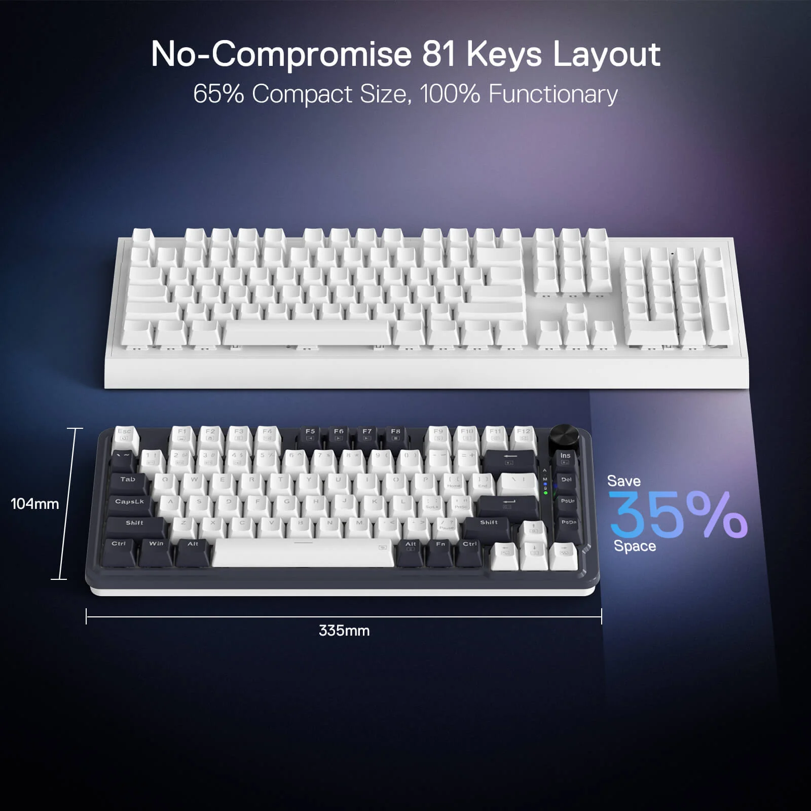 Redragon Ucal Pro Wired Gaming Keyboard (K673CPG-RGB-Pro) - Precision Performance with RGB Lighting thumbnail 4
