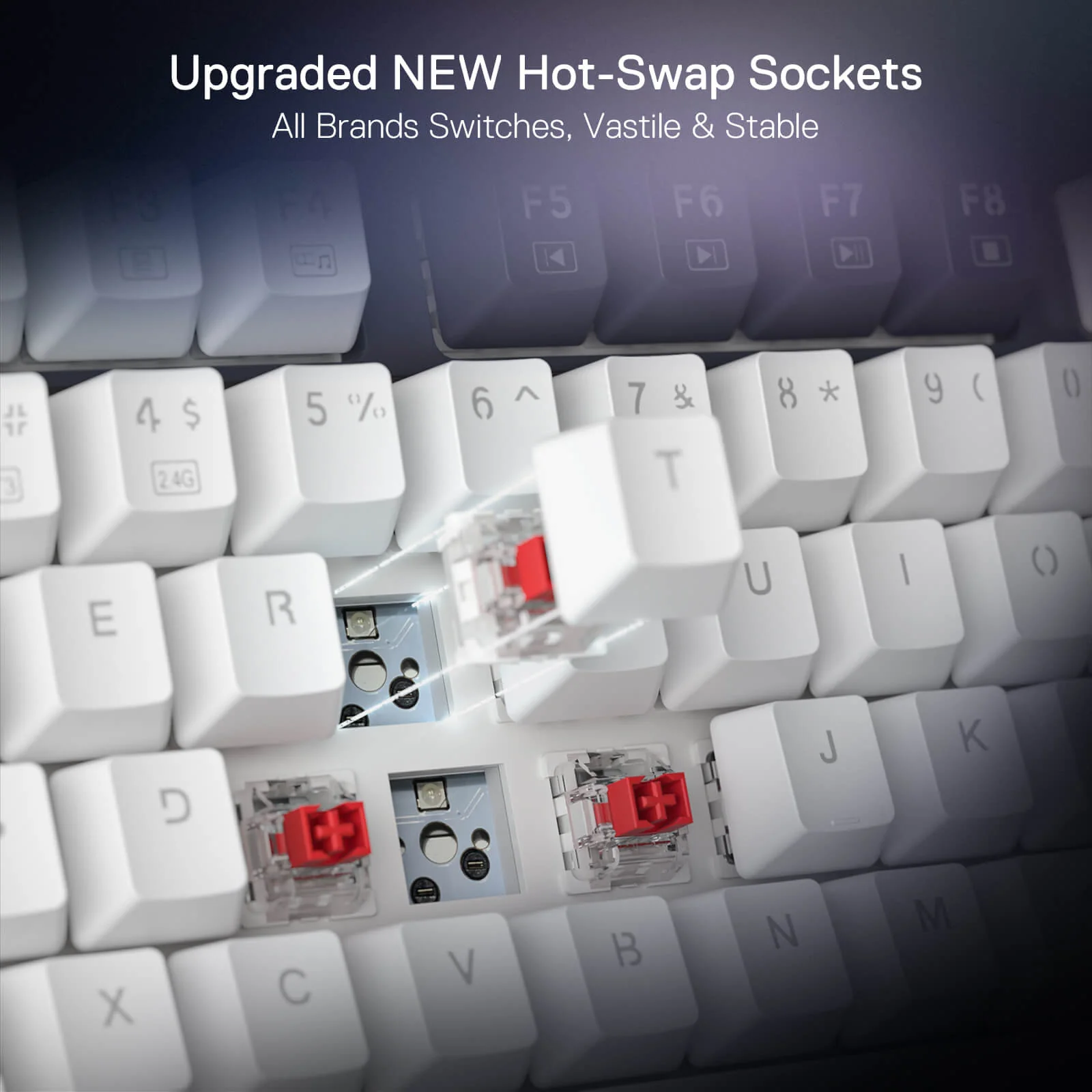 Redragon Ucal Pro Wired Gaming Keyboard (K673CPG-RGB-Pro) - Precision Performance with RGB Lighting thumbnail 8