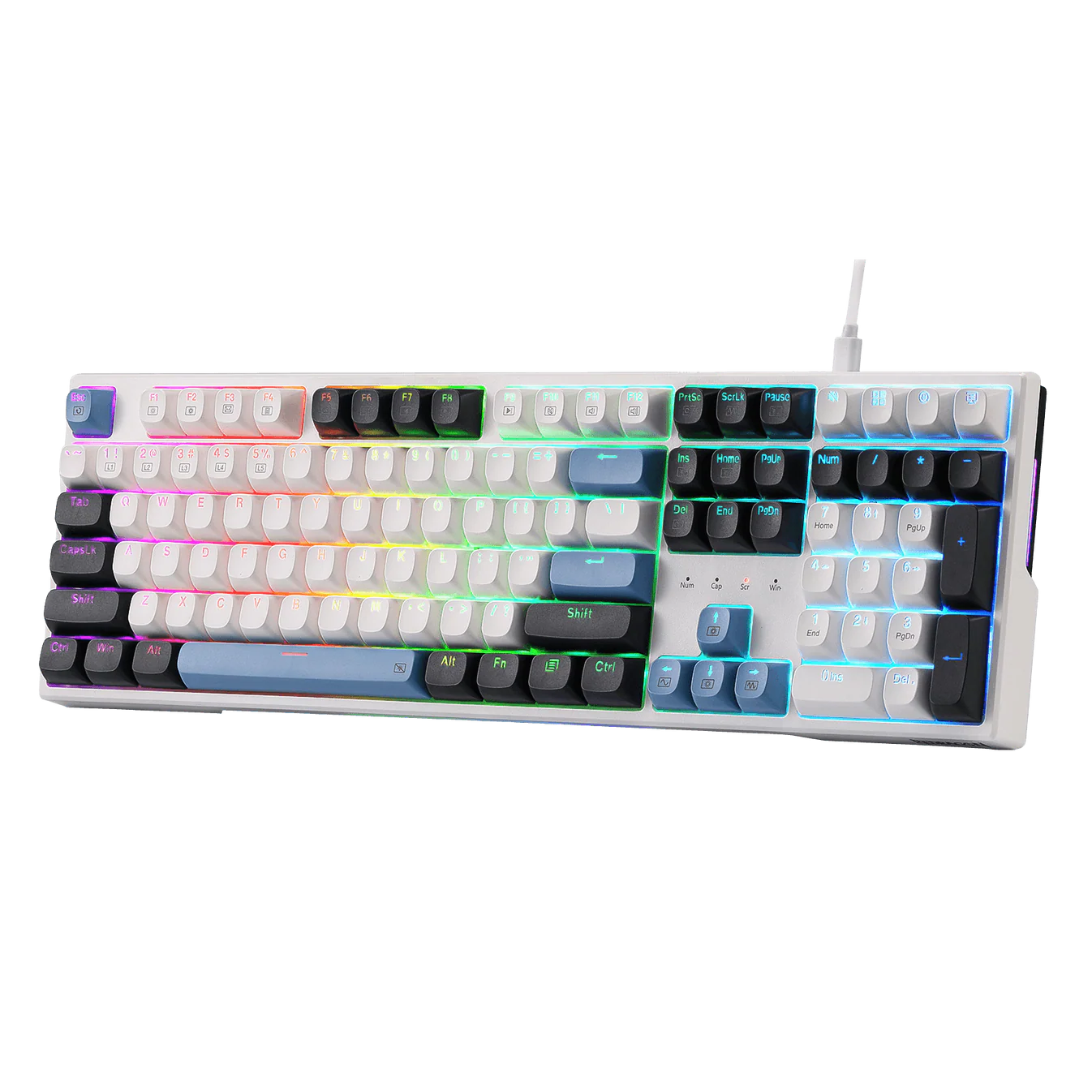 REDRAGON TRUNDLE RGB WIRED 108 KEY MECHANICAL GAMING KEYBOARD K668WGB-RGB