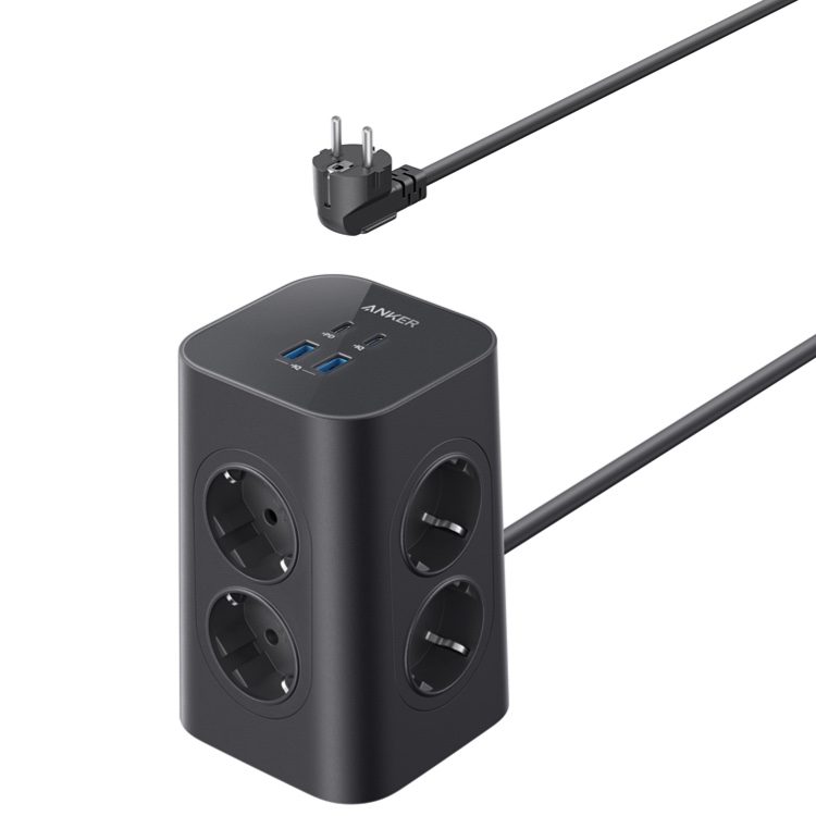 ANKER 12 IN 1 20W USB POWER STRIP BLACK A9185K11