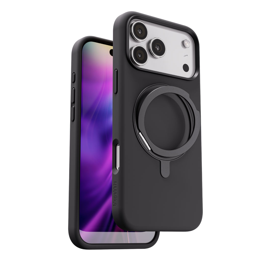 Blupebble RingFlex Case With MagSafe For iPhone 17 Pro Black BP-IPRGFLX17PRO-BK