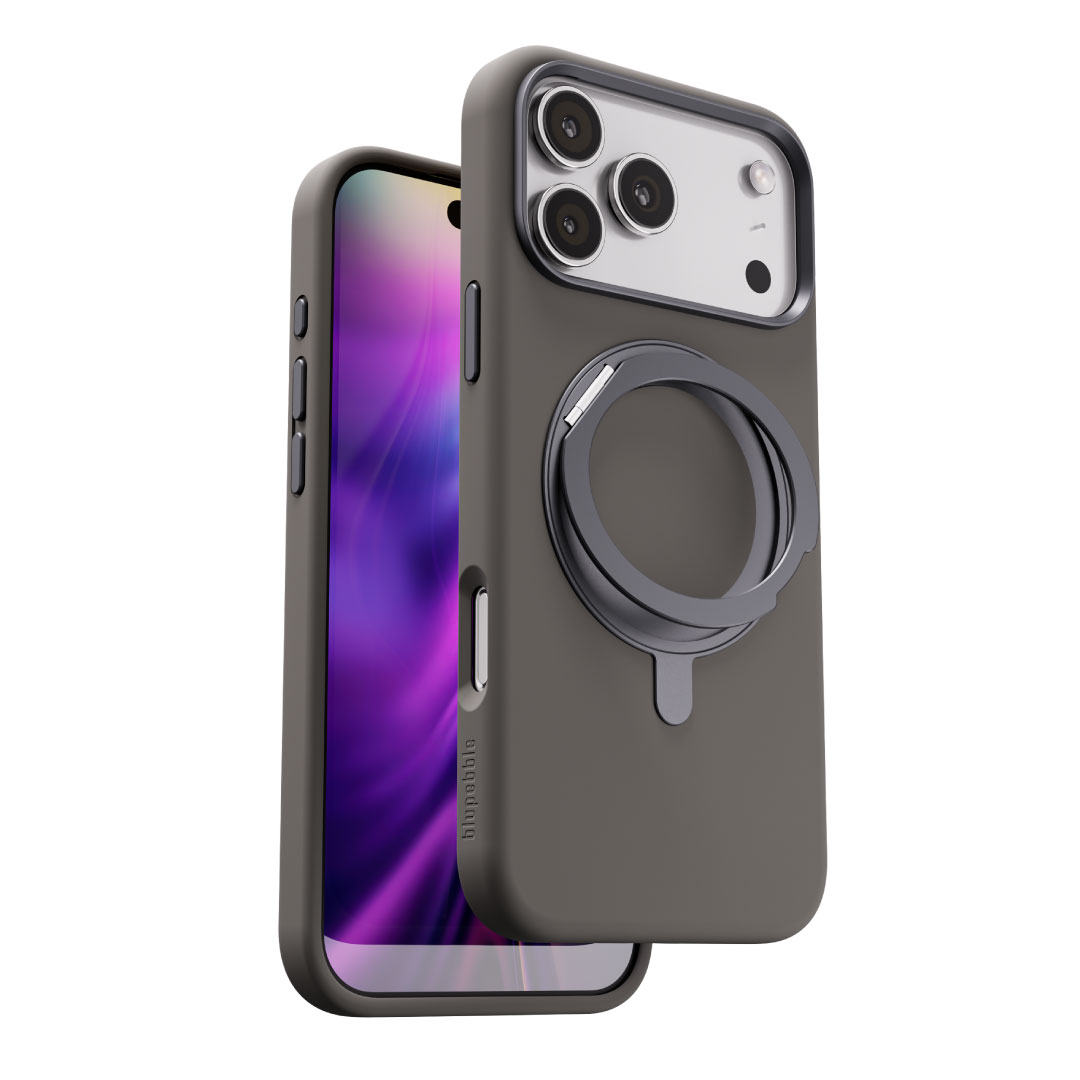 Blupebble RingFlex Case With MagSafe For iPhone 17 Pro Gray BP-IPRGFLX17PRO-GY