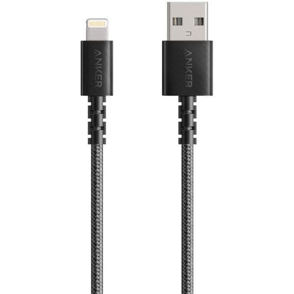 ANKER POWERLINE SELECT + USB CABLE WITH LIGHTNING CONNECTOR 3FT BLACK A8012H12
