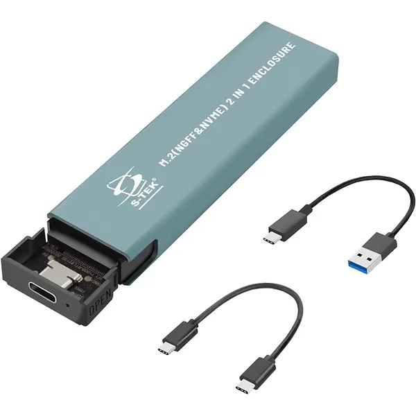 S-TEK M.2 NVME & M.2 NGFF SSD CASE