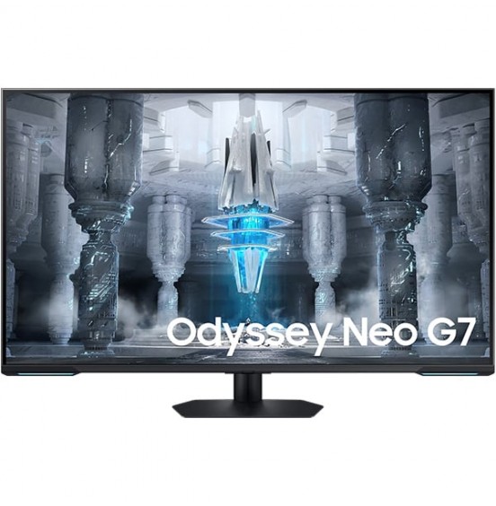SAMSUNG ODYSSEY 43 INCH NEO G7 UHD 1MS 144HZ FLAT GAMING MONITOR BLACK LS43CG700NMXUE