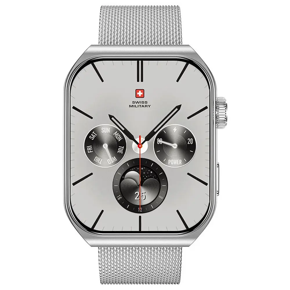SWISS MILITARY ALPS 3 SMART WATCH SILVER