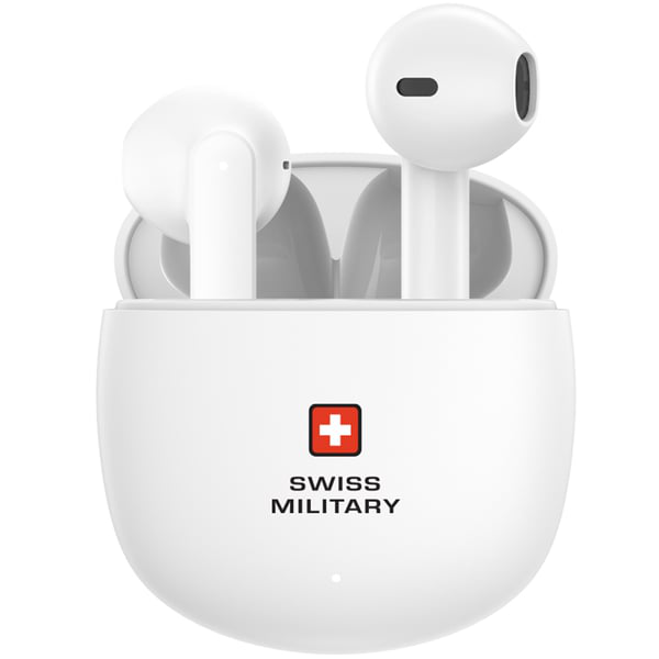 SWISS MILITARY VICTOR 6 HIGH BASS TRUE WIRELESS EARBUDS WHITE SM-TWS-VICTOR6-WH