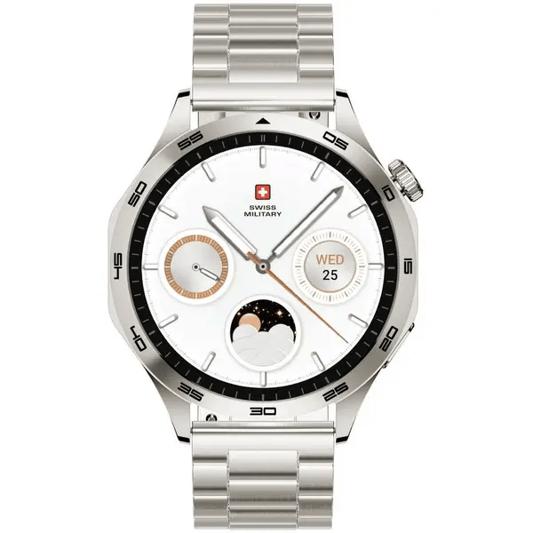 SWISS MILITARY SWISS INTERNATIONAL SMART WATCH GOLD METAL STRAP SM-WCH-INT-GLDFGMS