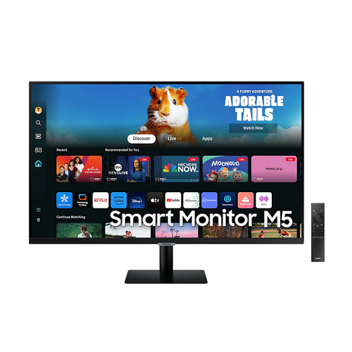 SAMSUNG 27 INCH SMART MONITOR M5 M50F FHD WITH SMART FUNCTIONS LS27FM500EMXUE