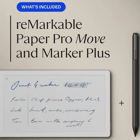 REMARKABLE PAPER PRO MOVE WITH MARKER PLUS AND BOOK FOLIO PREMIUM LEATHER BLACK RM91A-1004NW thumbnail 3