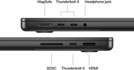 APPLE MACBOOK PRO 14 INCH M5 CHIP WITH 10 CORE CPU 10 CORE GPU 16GB 1TB SSD ARB SPACE BLACK MDE14 thumbnail 7