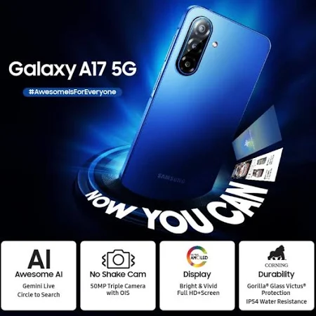 SAMSUNG GALAXY A17 4G 6+128GB BLACK SM-A175F/DS thumbnail 2