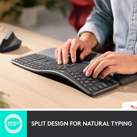 LOGITECH ERGO WIRELESS SPLIT KEYBOARD K860 ENG/ARB 920-010532 thumbnail 3