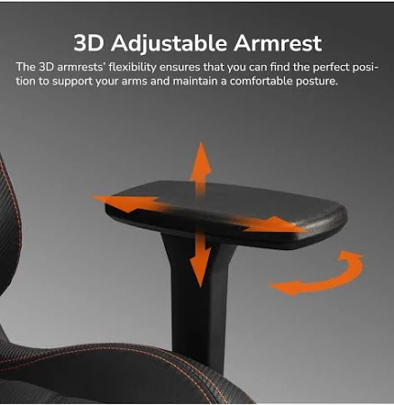COUGAR ARMOR EVO M GAMING ORANGE CHAIR CG-CHAIR-ARMOREVO-M-ORG thumbnail 5