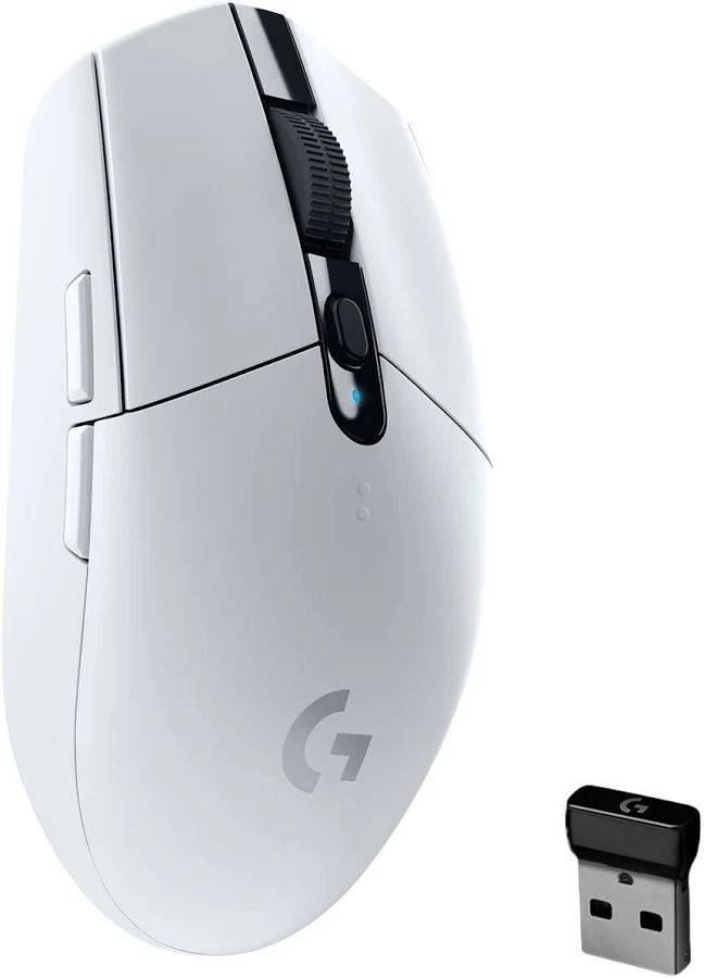LOGITECH LIGHT SPEED G304 WIRELESS GAMING MOUSE WHITE 910-005295 thumbnail 2