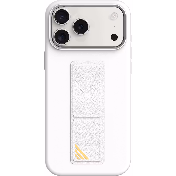LEVELO IPHONE 17 PRO MORPHIX SILICONE CASE WOTH LEATHER GRIP SILVER LVLMRPS17PSL thumbnail 2